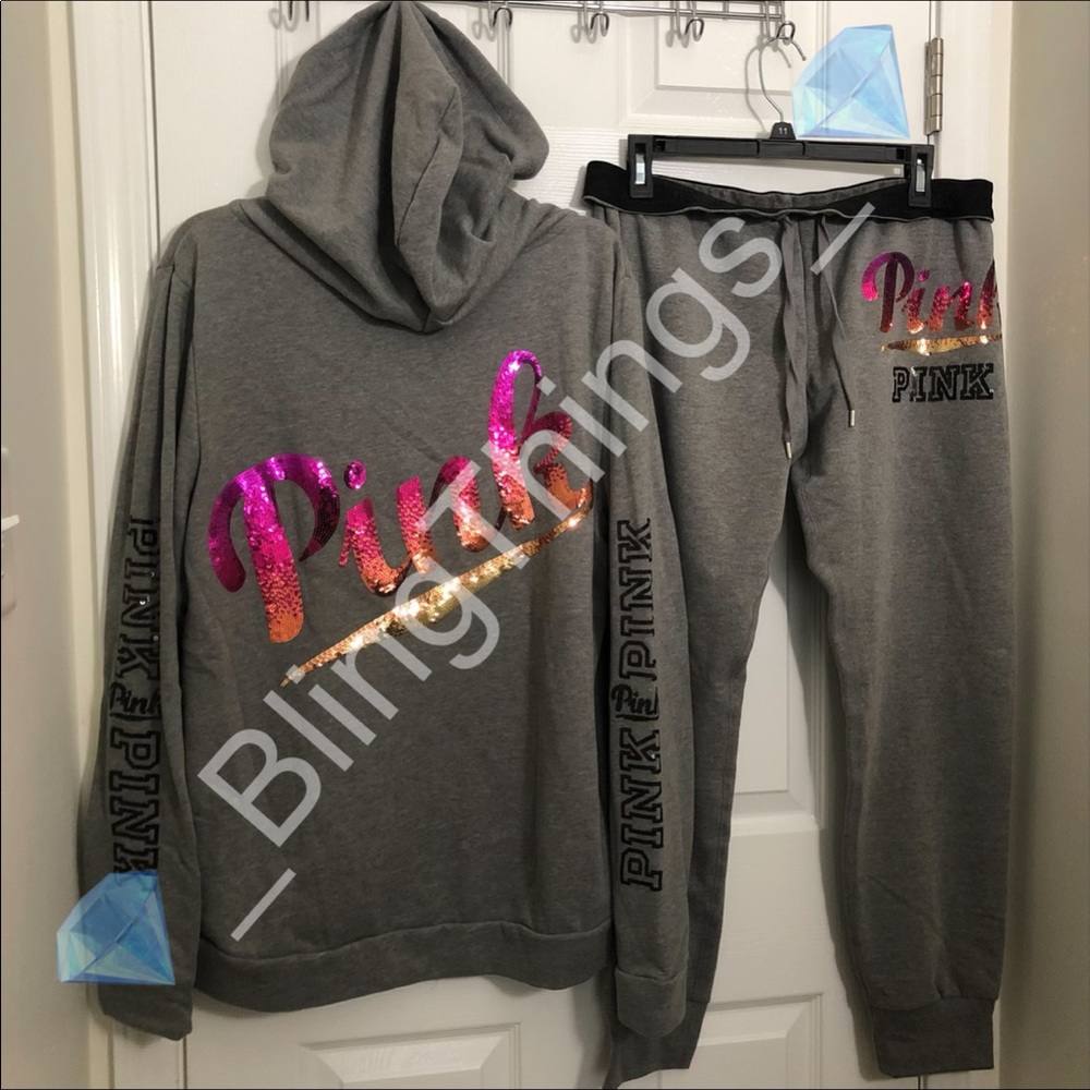 ⭐️Rare VS PINK Ombré Sunset Bling Outfit⭐️
